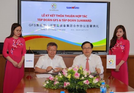 Truyền hình Hanoi - Lễ ký thoả thuận hợp tác giữa Tập đoàn GFS và Tập đoàn Sunward