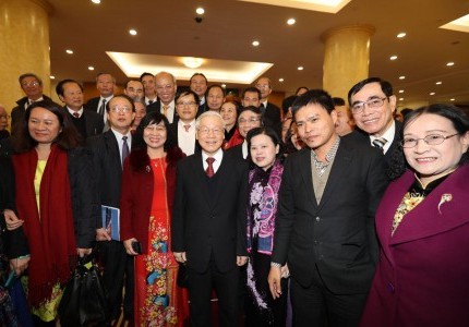 Chủ Tịch GFS Phạm Thành Công tham dự sự kiện ban Bí thư Trung ương Đảng gặp mặt trí thức, văn nghệ sĩ nhân dịp Xuân Mậu Tuất 2018